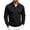 Black, variant on Mens Polo Shirt Autumn Solid Color Lapel Long Sleeve Shirt