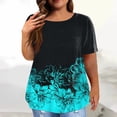 thumbnail image 2 of YDLCAFD T-Shirts pour Femmes T-Shirts Graphiques Chats Amusants Hauts Grande Taille pour Femmes Été Décontracté Manches Courtes T-Shirts Surdimensionnés Col Rond T-Shirts Basiques, 2 of 4