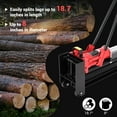 thumbnail image 4 of Hydraulic Log Splitter Wood Cutter, 12 Ton Manual Wood Splitter with Horizontal Full Steel Beam & Spring-Loaded Return Knob, Portable Hand Powered Log Cutter with Built-in Wheels, 4 of 6