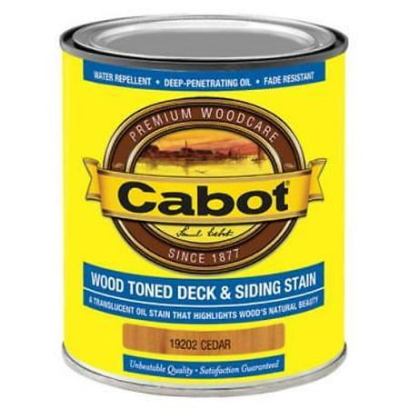 1 Quart Cedar VOC Wood Toned Deck & Siding Stain A Translucent Oil Stain Th Only