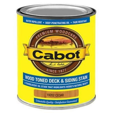 1 Quart Cedar VOC Wood Toned Deck & Siding Stain A Translucent Oil Stain Th Only (Best Semi Transparent Deck Stain Reviews)