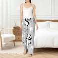 thumbnail image 5 of Uemuo Pandas Pattern Women's Wide Leg Palazzo Lounge Pants with Pockets Light Weight Loose Comfy Casual Pajama Pants-Large, 5 of 9