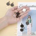 thumbnail image 3 of U8MO 10 Sets Bronze Brass Leverback Earwire Earring Setting Bezel & 18mm Glass Covers, 3 of 8