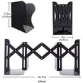 thumbnail image 3 of Sujetalibros decorativo ajustable de metal negro, 3 of 5