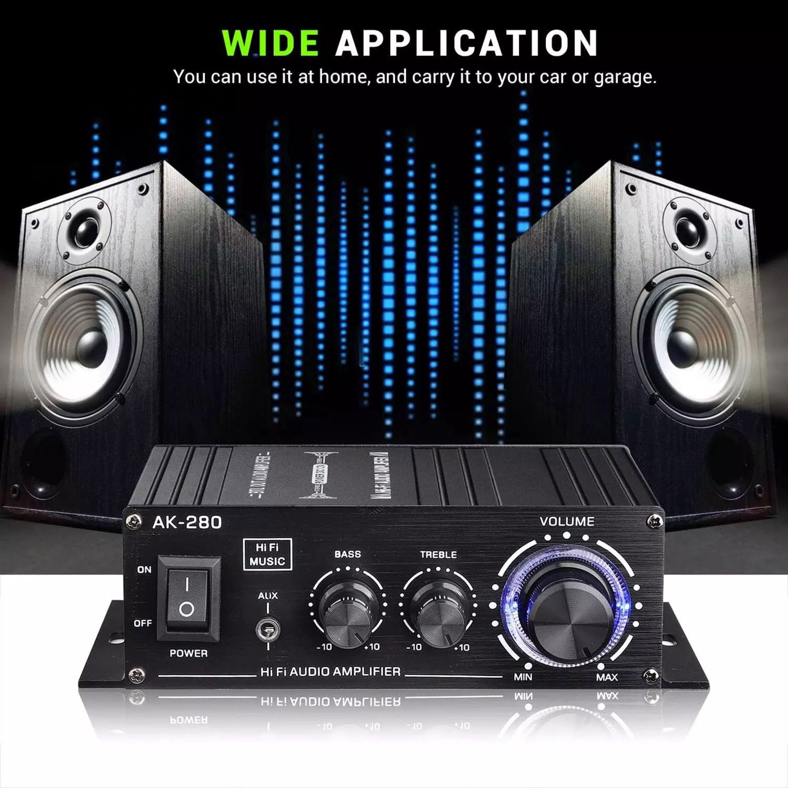Portable Audio Amplifier for Various Devices Enjoy Quality Sound Accessory Part Amplifier AK280