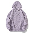 thumbnail image 6 of Zysthvn Drawstring Women's Hoodie Pullover Winter Fleece Casual Women's Sweatshirt Long Sleeve Lightweight with Pockets Solid Loose Fit Tops, 6 of 10