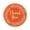 Orange & White, variant on Darling Souvenir Round 1.6 Inches Yellow Vines Border Thank You Stickers Non Customized Gift-45 Pcs