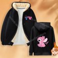 thumbnail image 3 of Disney Stitch-Sudadera con capucha para hombre y mujer, suéter de lana con cremallera para amantes de los Ángeles, abrigo deportivo Unisex para invierno, 3 of 3