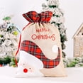 thumbnail image 2 of BSJJY Christmas Santa Sacks - Personalized Large Christmas Cloth Bag With Drawstring-Christmas Holiday Santa Claus Gift Sacks Shopping Bag Storage,Reusable Xmas Present Storage,1Pcs, 2 of 4