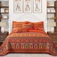thumbnail image 1 of VAPUTAR Cotton Quilt King Size Bedding Set - 3 Pieces King Quilt Bedding Set, Boho King Size Quilts, Lightweight Reversible Coverlets Bedspreads for Farmh, 1 of 9
