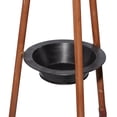 thumbnail image 6 of DecMode 16" x 69" Blue Metal Paddle Oar 3 Hook Coat Rack with Wooden Poles and Storage Tray, 1-Piece, 6 of 14