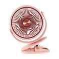 thumbnail image 2 of Blueek Portable Desk Clamp Mini Fan for Dorm, USB Powered Household Fan with Digital Display, Low Noise & Adjustable Speeds,Pink, 2 of 7