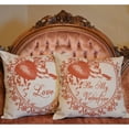 thumbnail image 2 of 14" White and Red Calligraphy 'Be My Valentine' Throw Pillow, 2 of 2