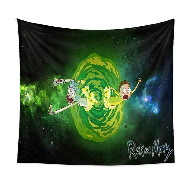 Tapiz para el hogar Tapiz bohemio Decoración de la habitación Tapiz floral colgante de ladrillos y Morty