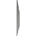 thumbnail image 4 of Ekena Millwork 19"W x 16 5/8"H x 1 1/8"P Triangle Ceiling Medallion, Hand-Painted Platinum, 4 of 6