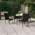 thumbnail image 1 of vidaXL 5 Piece Garden Dining Set Brown and Black, 1 of 4