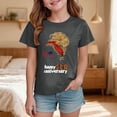 thumbnail image 2 of felwors American Star Flag Girls 4th of July Shirt USA Patriotic Kids Sequin T-Shirt, 2 of 5