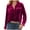 Hot Pink, variant on Lindreshi Long Sleeve Shirts for Women Fashion Women Casual Long Sleeve Pocket Turndown Collar Button Shirt Tops