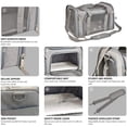 thumbnail image 4 of Cat Carrier Pet Dog Carrier Dog Backpack Pet Cat Transport Bag Dog Travel Bags Airline Approved Carrier for Small Dogs Cats ShopWise Round, 4 of 11