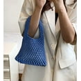 thumbnail image 5 of Kukuzhu Women Small Crochet Tote Handbag Cotton Top Handle Bag Summer Mesh Beach Bag Drawstring Fishing Net Bag Clutch Handbag, 5 of 7