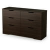 South Shore Holland Double 6-Drawer Dresser, Multiple Finishes