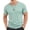 Mint Green, variant on Mens T-Shirts Breathable Thin Round Neck Tops Basic Soft Summer Undershirt Workout Fitness Clothes Big and Tall