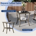 thumbnail image 2 of Outdoor Wicker Rocking Chair, Patio Rattan Rocker Chair with Cushions & Steel Frame, All-Weather Rocking Lawn Wicker Furniture for Garden Backyard Porch, 2 of 8