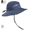 thumbnail image 3 of Nouveau Chapeau de Soleil d'Été pour Hommes Chapeau de Pêche Randonnée Large Bord Protection UV, 3 of 5