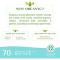 thumbnail image 5 of Corman Organyc 100% Certified Organic Cotton Rounds, Biodegradable, Chemical-Free, Sensitive Skin, 210 Count, 5 of 5