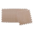thumbnail image 3 of 10 piezas de tapete de piso entrelazado de espuma de felpa gruesa, baldosas de espuma entrelazadas cuadradas, alfombra de área de rompecabezas suave y Marrón Hugo Juguetes para niños, 3 of 10