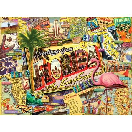 SUNSOUT INC - Florida - 1000 pc Jigsaw Puzzle by Artist: Kate Ward Thacker - Finished Size 20" x 27" - MPN# 70021