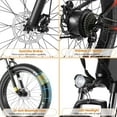 thumbnail image 2 of Elifine 26"x4" Folding Fat Tire Electric Bike, Full Suspensions, 500W Ebike, 5 Riding Modes, 48V 10.4Ah Battery, 21 Speed, LCD, All Terrain E Bike for Adult UL2849, 2 of 10