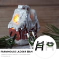 thumbnail image 4 of BESTYASH 2Pcs Decorative Wood Ladder Black Wall Hanging for Indoor Use, 4 of 7