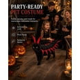 thumbnail image 5 of Halloween Cat Cospaly, Funny Costume Centipede Outfit, Adjustable Cat Dog Costume Cosplay Decoration, Outdoor Party Dress (Red), 5 of 7