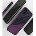 thumbnail image 6 of Ringke Wave Case Compatible with iPhone XS, Layered Hard 3D Designed Protection - Metallic Purple, 6 of 7