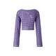 thumbnail image 4 of Txlixc Blusa hueca femenina, camiseta de punto suelta de color sólido con cuello redondo de manga larga Txlixc  moda, 4 of 9