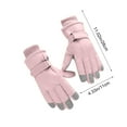 thumbnail image 3 of Winter Touchscreen Cycling Gloves - Waterproof Windproof Thermal Gloves with Anti-Loss Buckle, Cold-Resistant Fleece-Lined Bike Gloves for Riding, 3 of 6