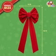 thumbnail image 2 of Foming 12 Pcs Christmas Red Velvet Bows, 13"x 9" Wide Decorative Christmas Bows for Wreath Garland Christmas Tree Decor, Indoor Outdoor Holiday Decorations, 2 of 7