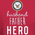 thumbnail image 3 of CafePress - Navy Husband Father Hero Dark T Shirt - Men's Classic Graphic Cotton T-Shirt, 3 of 4