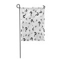thumbnail image 1 of JSDART Pattern Question Mark Monochrome Hipster Random Black Punctuation Interrogation Garden Flag Decorative Flag House Banner 28x40 inch, 1 of 1