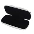 thumbnail image 3 of 2pcs Glasses Case, Aluminum Hard Shell Eyeglasses Case Striped Spectacles Box for Small and Medium Frames - Blue & Silver, 3 of 10