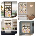 thumbnail image 7 of Spring Bees Daisy Window Privacy Film, Rustic Tulips Dots Brown Striped Burlap Static Cling UV Sun Blocking Heat Control Window Tint Day and Night, Non-Adhesive One Way Privacy Cover 35.4''x78.7'', 7 of 7