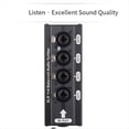 thumbnail image 2 of Distribuidor de Audio XLR Balanceado 6.5TS de 1 Entrada y 4 Salidas. Admite Expansor y Divisor de Audio Digital y Analógico., 2 of 6