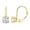 Yellow Gold, variant on 1-5 Carat IGI Certified LAB GROWN Round Diamond Earrings Lever Back Premium Collection (H-I Color, VS1-VS2 Clarity) 14K Yellow Gold 1 Carat