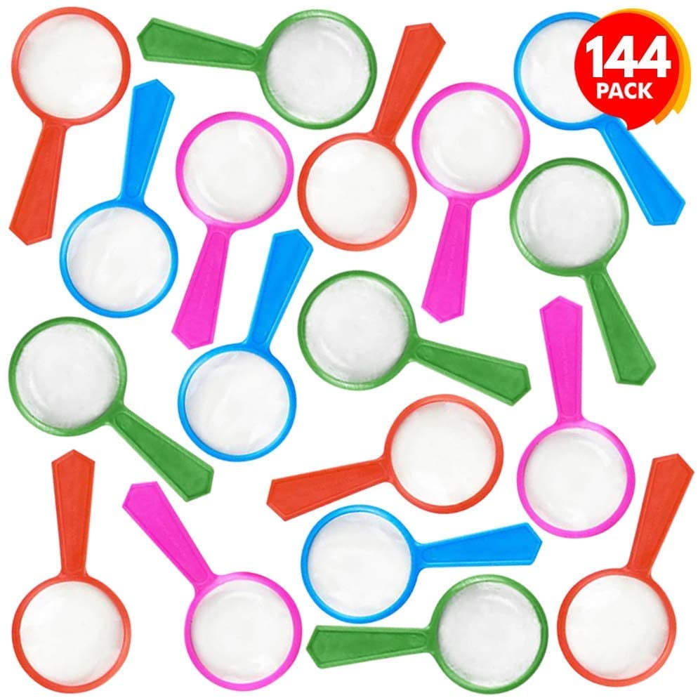 Gold Toy Kids’ Magnifying Glasses - Bulk Pack of 144 - Mini Magnifier
