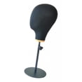 thumbnail image 4 of 21 '' peluca maniquí cabeza sombrero soporte pantalla maniquí con soporte ajustable - negro, Zulema Cabeza de maniquí de lona, 4 of 8