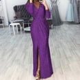 thumbnail image 2 of BKQCNKM Wedding Dresses for Bride Cocktail Dress Cocktail Dresses for Women Homecoming Dresses Birthday Dresses for Women Prom Dresses 2024 Dresses for Women 2024 , Purple XXL, 2 of 6