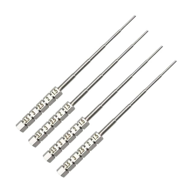 Juego de 4 varillas de alambre para bucle, mandriles para envolver alambre y hacer joyas, mandriles para anillos de salto de bucle redondo de 1,5 mm a