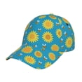 thumbnail image 6 of Lsque Bee Sunflower Baseball Cap Trucker Low Profile Hat Golf Dad Hat Adjustable Original Classic Unconstructed Plain Cap Men Women, 6 of 9