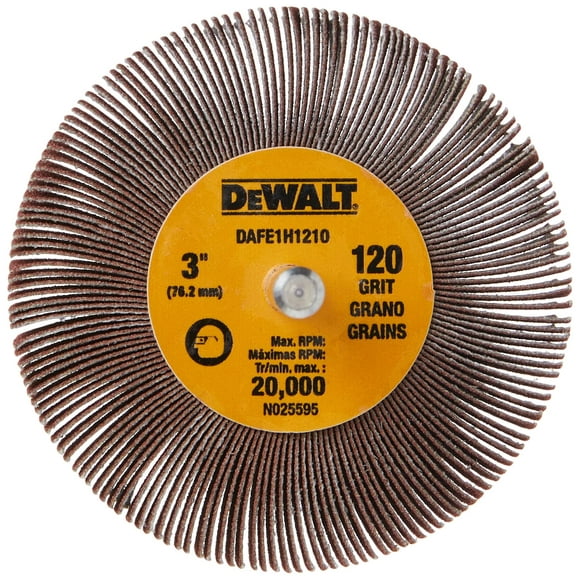 Rueda abatible DEWALT DAFE1H1210, 7,62 cm x 2,54 cm x 0,635 cm, 120 Grit